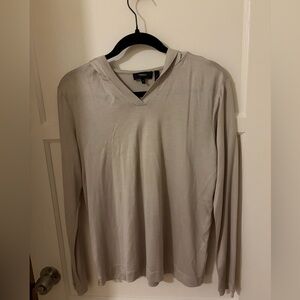 Theory Gray Long Sleeve Top